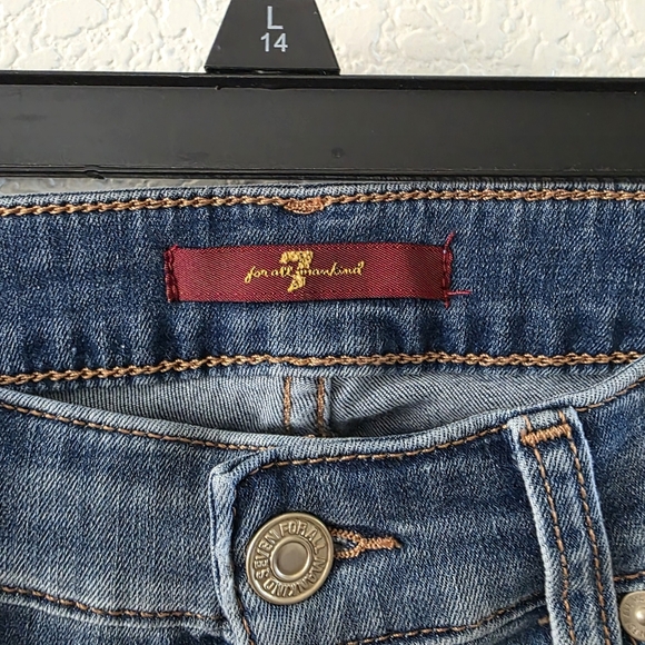 7FAM Kimmie Bootcut Jeans 27 Blue - Picture 4 of 15